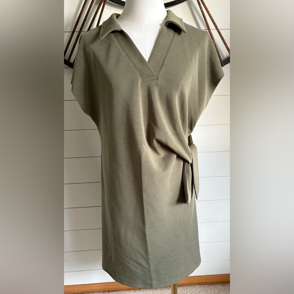 🌷Bye-Buy! Cable & Gauge Sport Dress Soft Olive Color Relaxed-fit Pullover - L - Picture 8 of 14